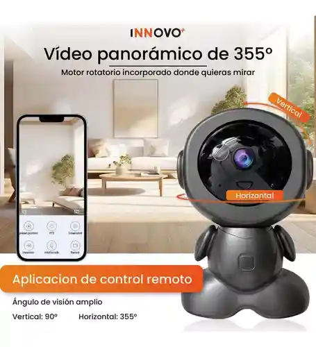 Camara Espia Inalámbrica Hd Robot Inteligente Con App Discreta Con Modo Noche