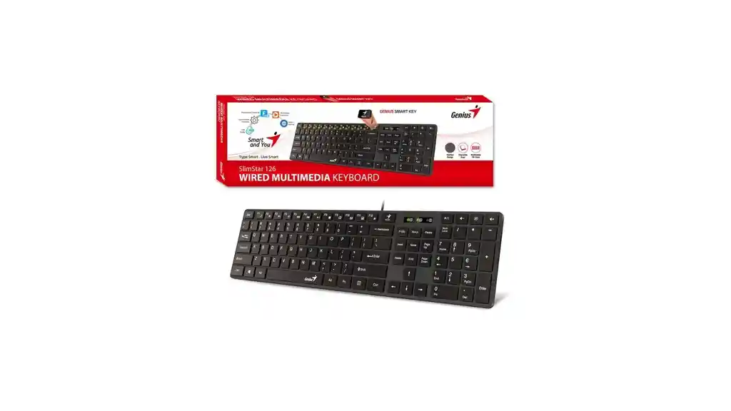 Teclado Alambrico Genius Slimstar 126