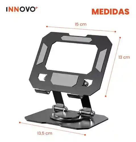 Soporte Metálico Para Tablet Celular Rotación 360 Corporativo Innovo