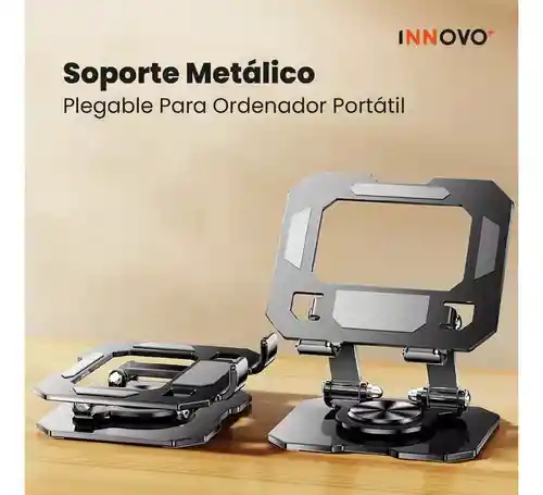 Soporte Metálico Para Tablet Celular Rotación 360 Corporativo Innovo