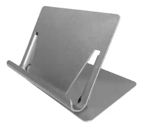 Base Soporte Para Celular Tablet Holder Escritorio 360 Inclinación Acero Inoxidable Plegable