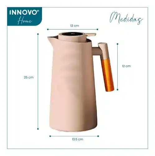 Termo Tetera Termica Conserva Calor Con Indicador Led Temperatura 1 Litro Innovo