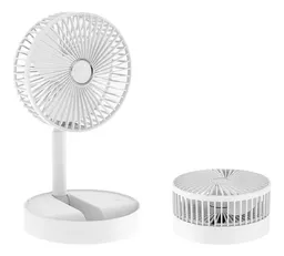 Mini Ventilador De Escritorio Mesa Recargable Con Base De Celular Ajustable 3 Velocidades