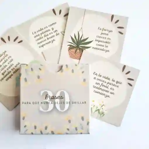 Regalo Feliz Cumpleaños🥳+ Caja 30 Frases Motivacionales.