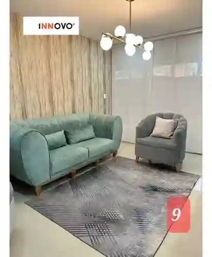 Tapete Decorativo Antideslizante Diseño Persa Nine 2 Mt X 1.5 Mt Innovo