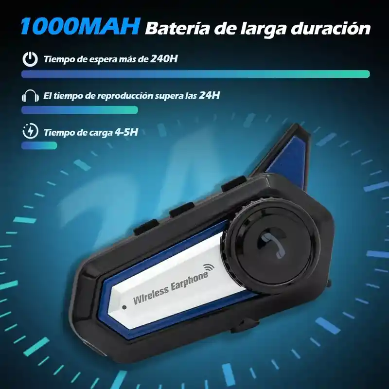 Intercomunicador Moto Casco Bt-31 Bluetooth Manos Libres