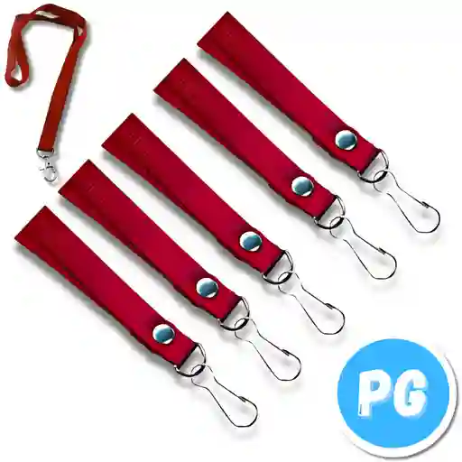 Cordon Para Carnet Unidad Rojo