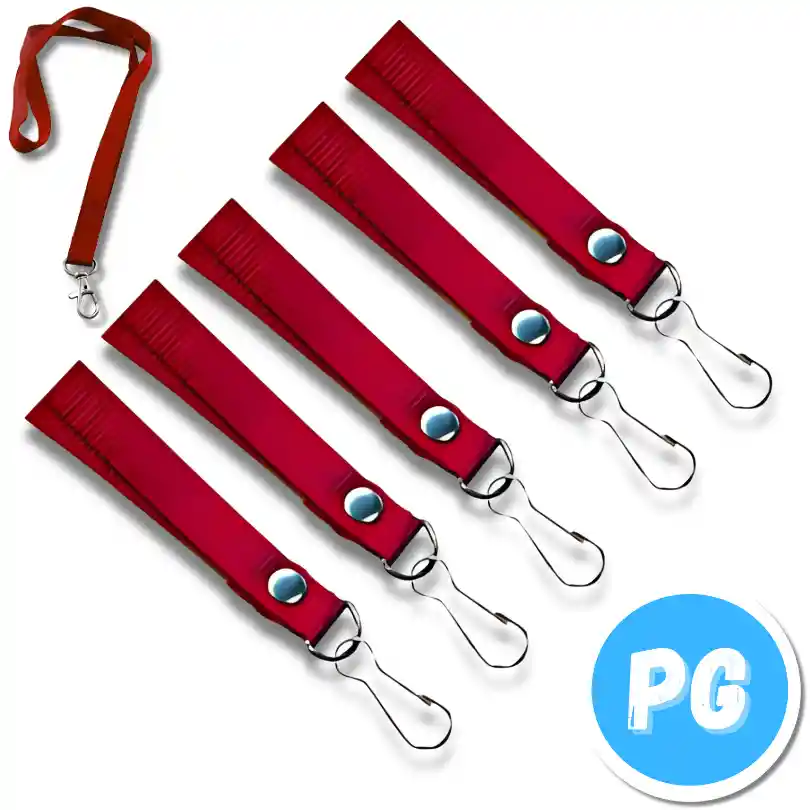 Cordon Para Carnet Unidad Rojo