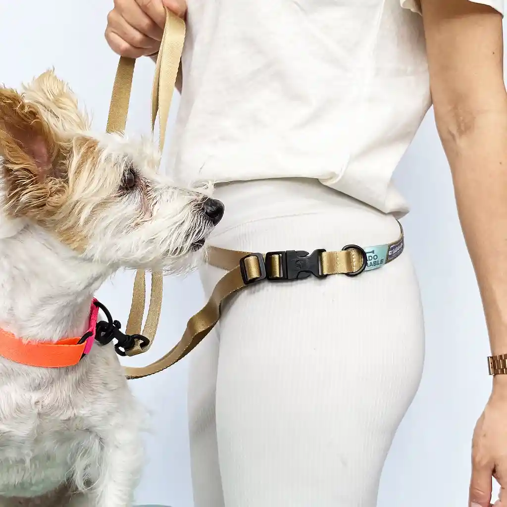 Traílla 20mm Manos Libres Adorable Habano