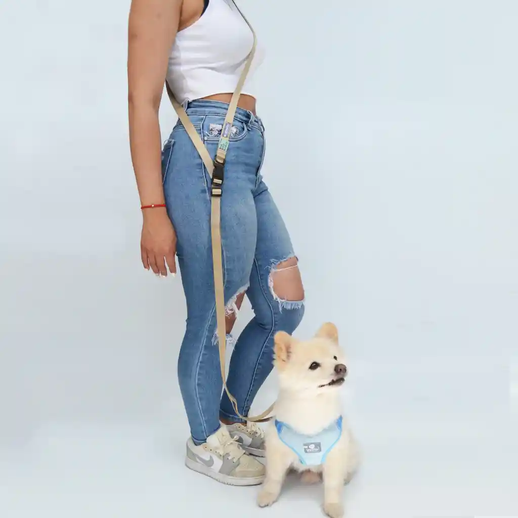 Traílla 20mm Manos Libres Adorable Habano