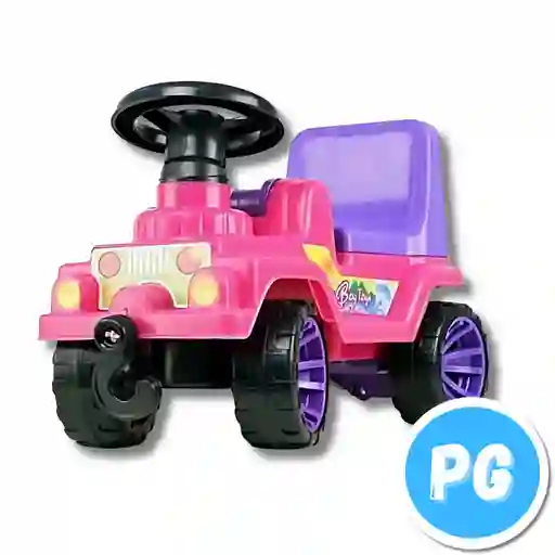 Carro Montable Plastico Jeep Color Niña De 3 A 6 Años