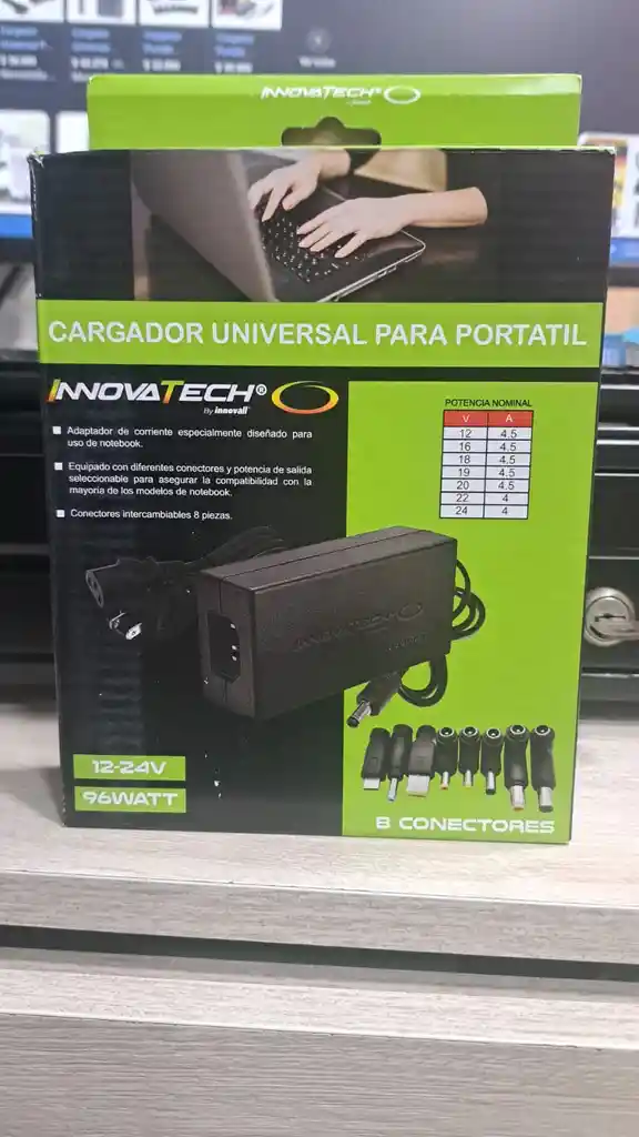 Cargador Universal Para Portatil 8 Puntas