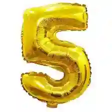 Numero 5 Dorado 32 Pulgada