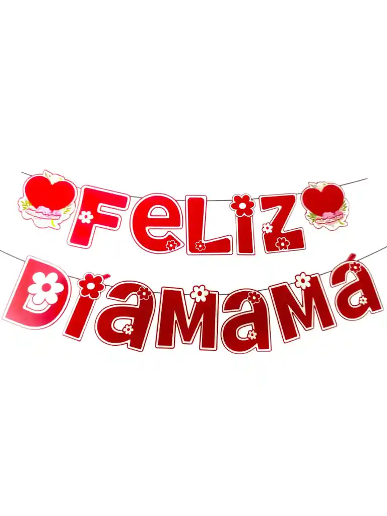 Banderin Guirnalda Feliz Dia Mama Madre Decoracion Fiestas