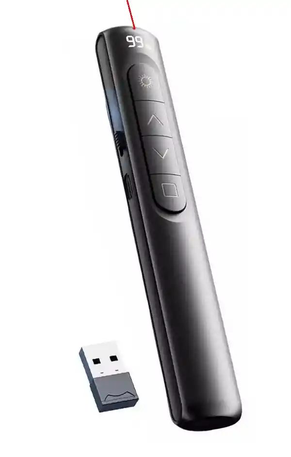 Presentador Diapositivas Recargable Apuntador Inalámbrico Control Usb C