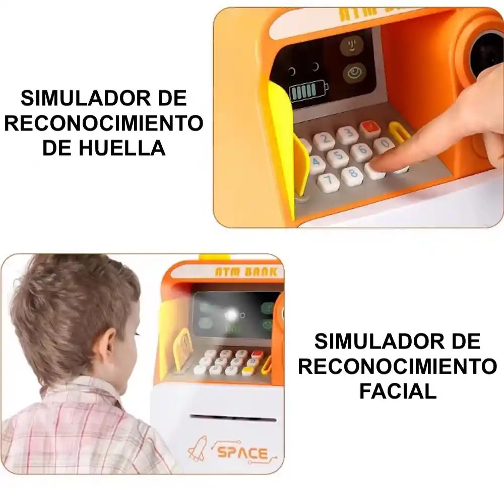 Alcancía Electrónica Roba Billetes Caja Fuerte Con Clave