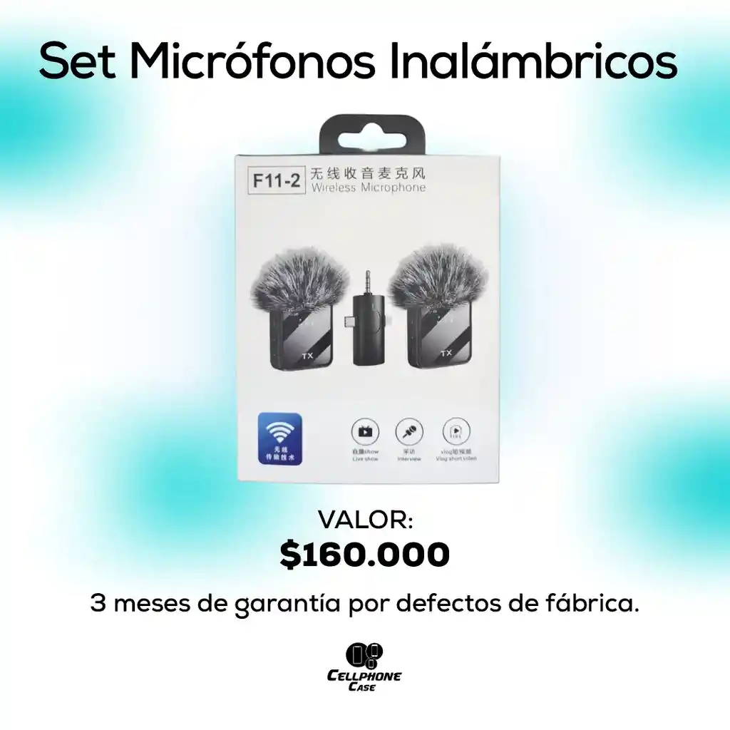 Set Micrófonos Inalámbricos