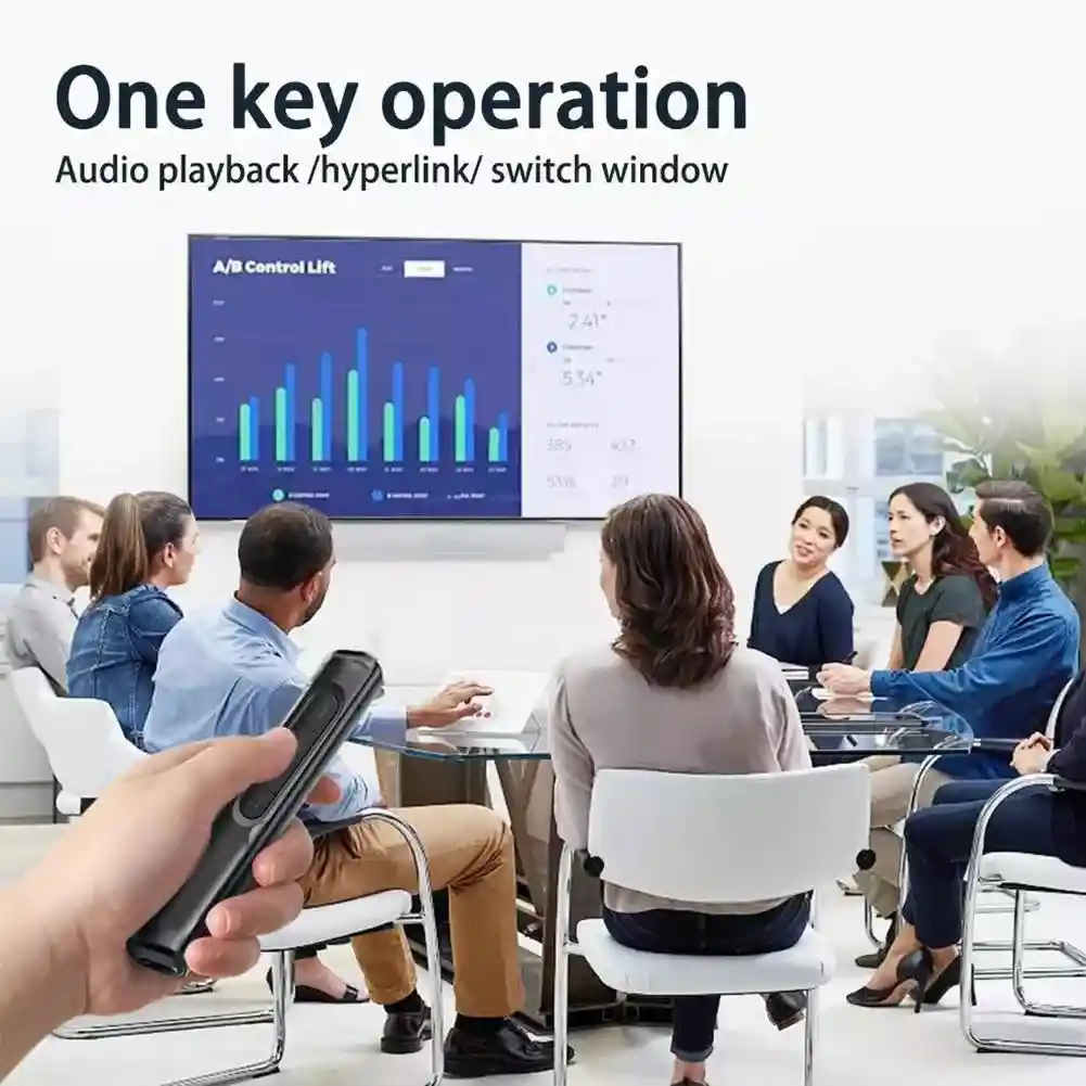 Presentador Diapositivas Recargable Apuntador Inalámbrico Control Usb C