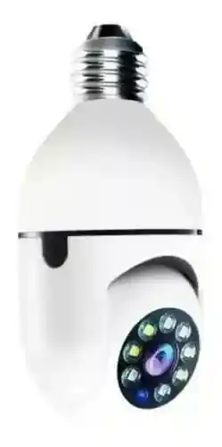 Camara Ip De Seguridad Ampolleta Motorizada 360° E27 Socket Color Blanco