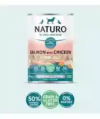 Lata Naturo Perro Salmon Y Pollo 390gr