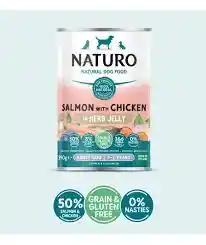 Lata Naturo Perro Salmon Y Pollo 390gr