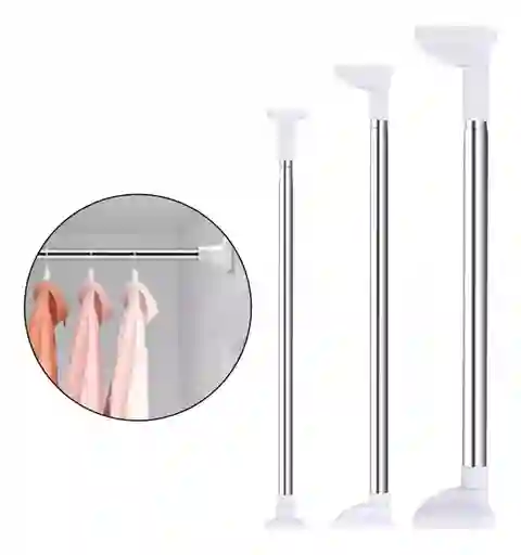 Soporte Extendible Para Ropa Barra Cortina Ducha Multifuncional 110-200cm