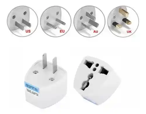 Adaptador De Corriente Europeo / Clavija / Enchufe Americano