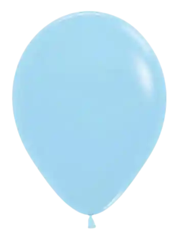 Globos R-12 Pastel Mate Azul X50 Unds Sempertex
