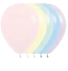 Globos R-12 Pastel Mate Surtido X50 Unds Sempertex