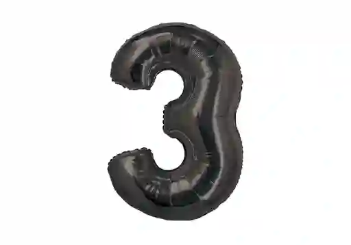 Numero 3 Negro 32 Pulgada