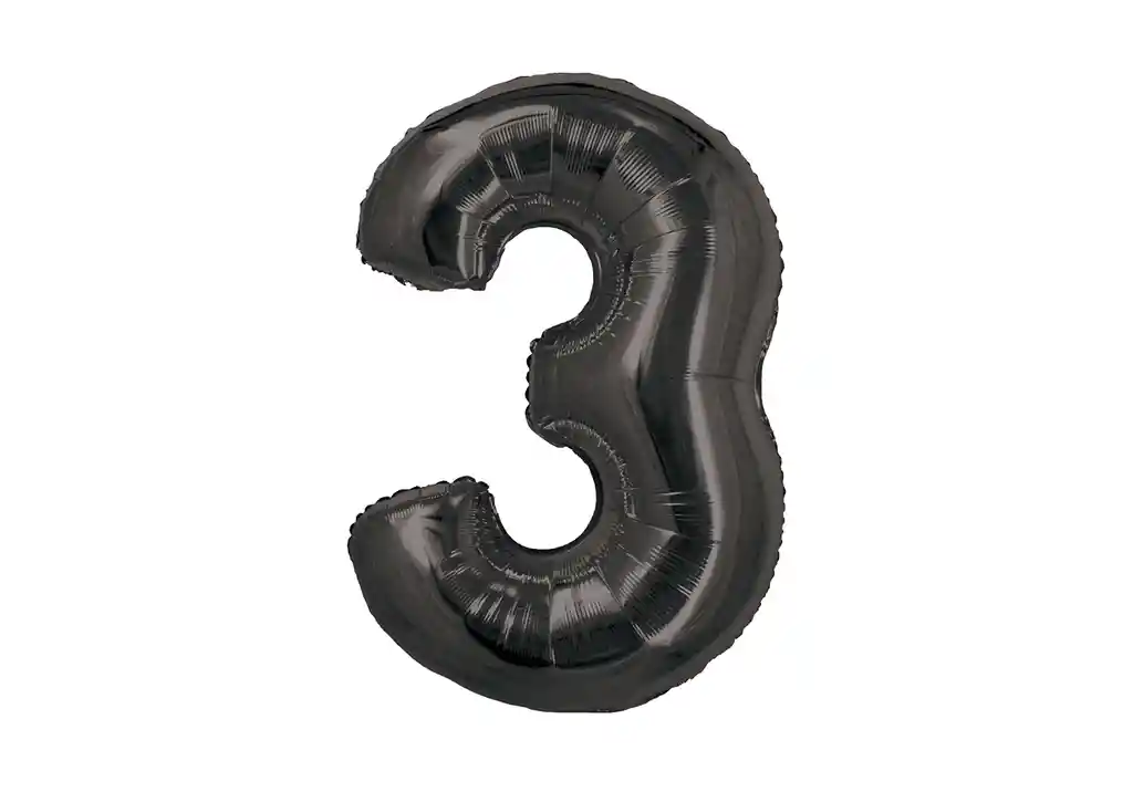 Numero 3 Negro 32 Pulgada