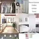 Soporte Extendible Para Ropa Barra Cortina Ducha Multifuncional 70-120cm