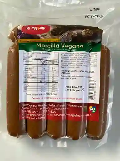 Morcilla Vegana El Manjar