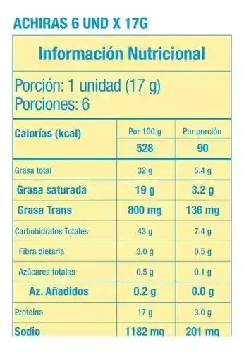 Achiras Horneadas Ramo 6 Und