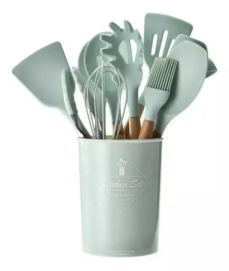 Set Utensilios Silicona 12 Piezas