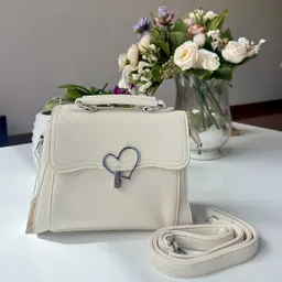 Bolso Corazón Beige