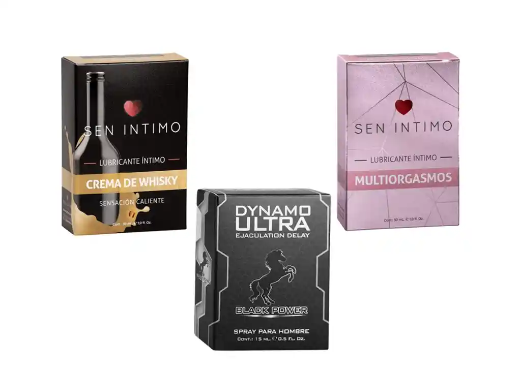 Kit Lubricantes Caliente Whisky Multiorgamos Retardante Dynamo