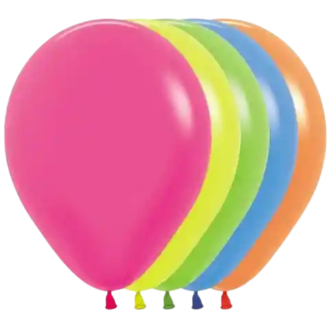 Globos R-12 Neón Surtido X50 Unds Sempertex