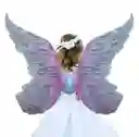 Alas De Ángel Con Movimiento Sonido Y Luces Led Para Niñas