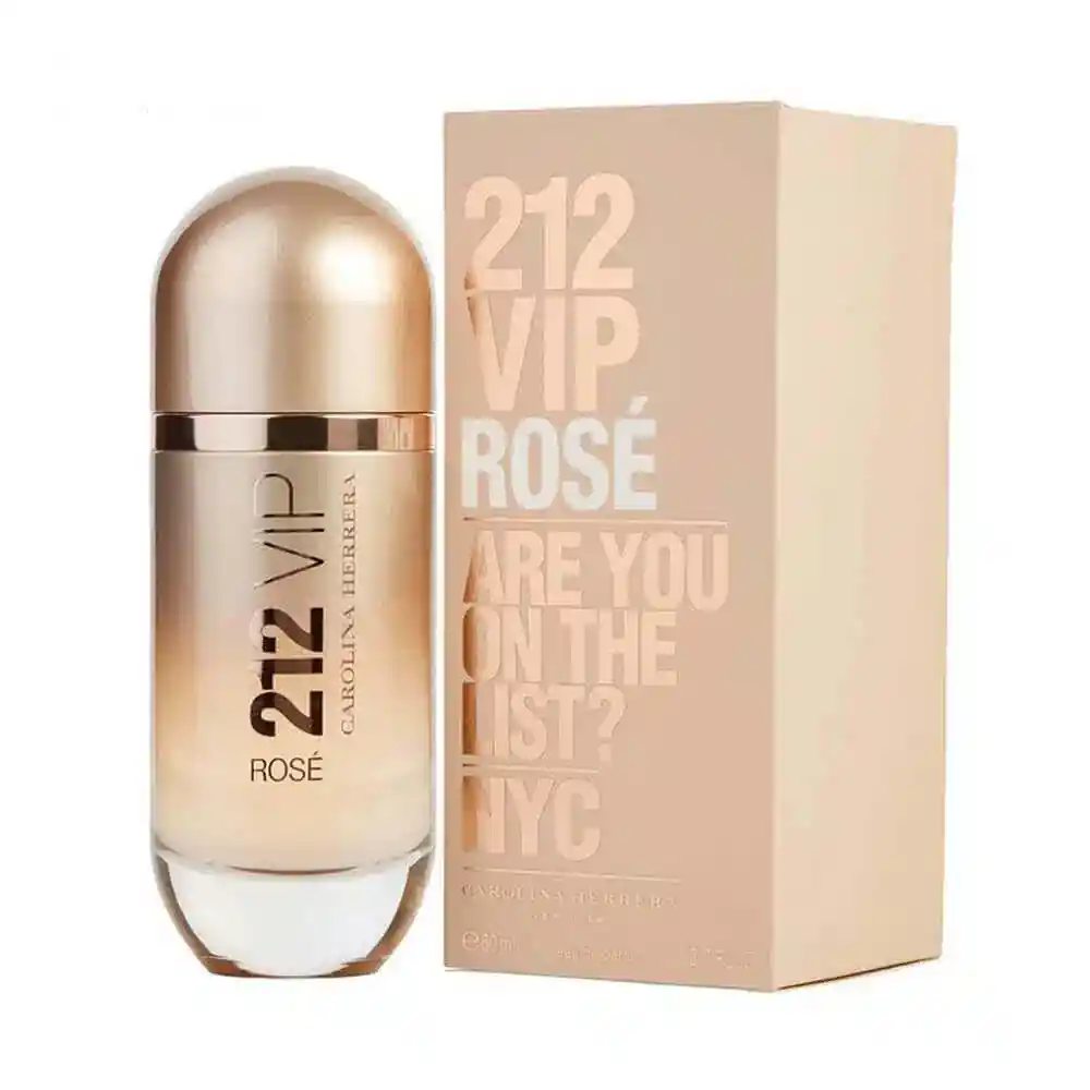 Perfume 212 Vip Rosé Carolina Herrera Para Mujer 80ml