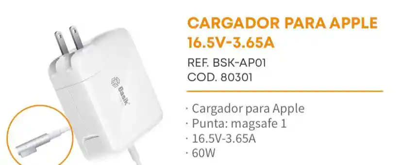 Cargador Para Apple 16.5v - 3.65a
