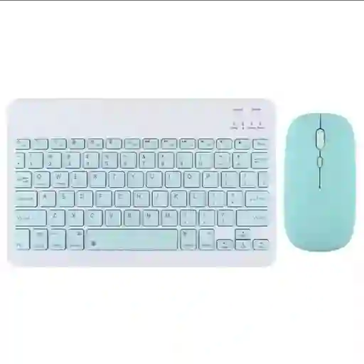 Teclado Bluetooth Kit Mouse Y Teclado Keyboard Nuevo Verde