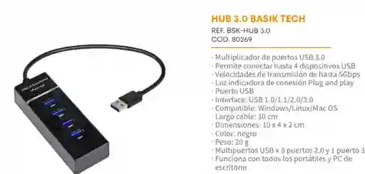 Hub Usb Basik Tech