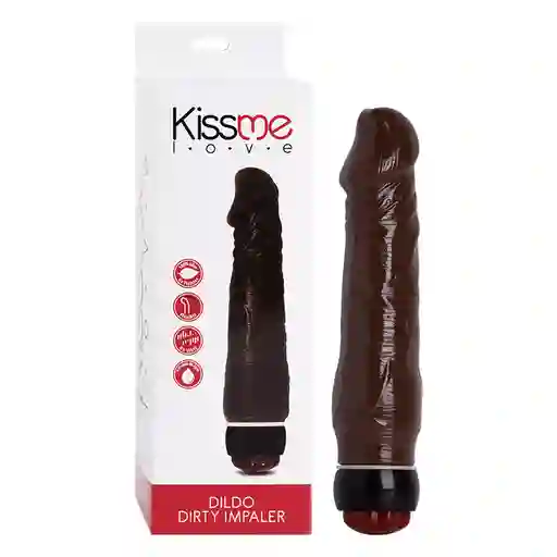 Consolador Dirty 21 X 4.5 Cms Brown Kiss Me Love