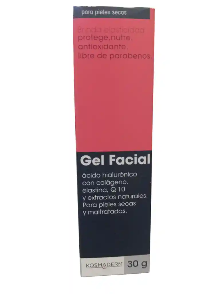 Gel Facial, Acido Hialuronico, Colageno, Elastina, Q10 X 30 Gms Botanitas