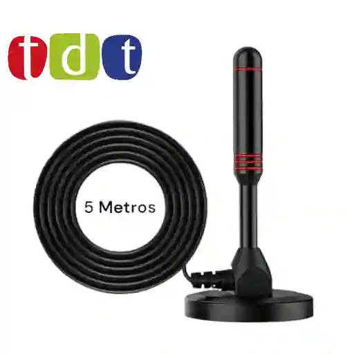 Antena Tdt 5 Metros Para Televisores Y Decodificadores