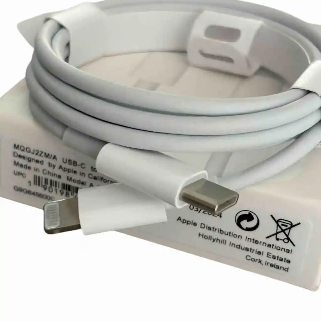 Cable Iphone Original Tipo C - Lightning. 1 Metro / Carga Rapida