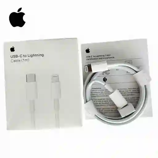 Cable Iphone Original Tipo C - Lightning. 1 Metro / Carga Rapida