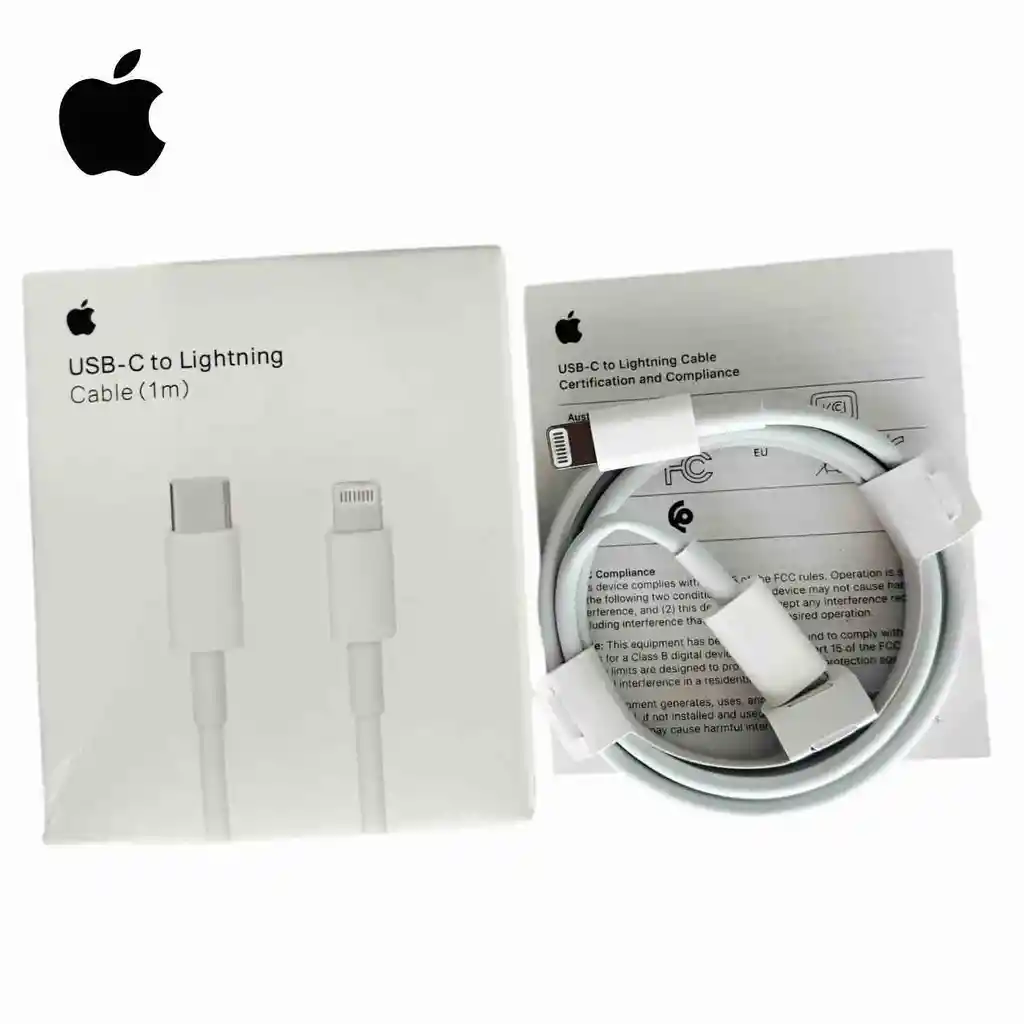 Cable Iphone Original Tipo C - Lightning. 1 Metro / Carga Rapida