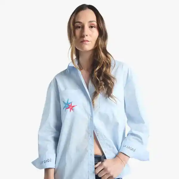 L / Sobrecamisa Viviendo El Sueño - Azul Claro